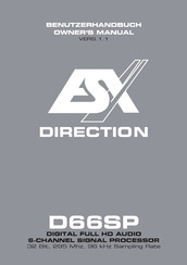 ESX DIRECTION D66SP Owner's Manual