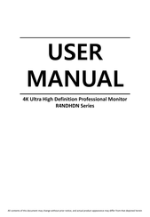 ORION Images R4NDHDN Series User Manual