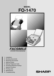 Sharp FO-1470 User Manual