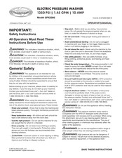 SNOWJOE SUNJOE SPX200E Operator's Manual