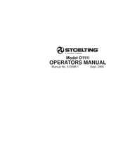 Vollrath Stoelting Optima 111 Operator's Manual