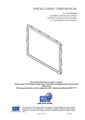 GDS G1500127 Installation & User Manual