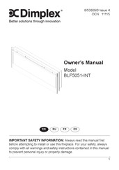 Dimplex BLF5051-INT Owner's Manual