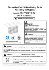 Sunjoy Stoneridge L-DN1773SST-D-T2 Assembly Instruction Manual