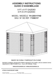 Apex Garden 71590117 Assembly Instructions Manual