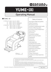 Takara Belmont YUME-iXi Operating Manual