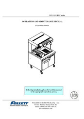 Follett KFC Series Operation And Maintenance Manual