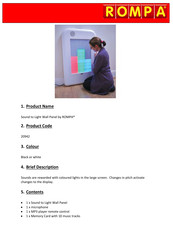 Rompa Sound to Light Panel Manual