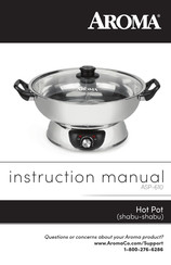 Aroma ASP-610 Instruction Manual