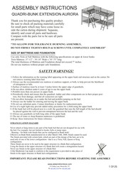 Bolton Furniture AURORA Assembly Instructions Manual