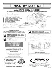 Fimco ATVTS-60-12V-BL Owner's Manual