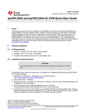 Texas Instruments BQ76PL536EVM-3 Quick Start Manual