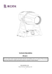 Pr Lighting TANGO FRAMING Manual