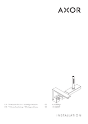 Hans Grohe AXOR Edge 46432009 Instructions For Use/Assembly Instructions