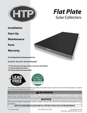 HTP SS-26-FP Installation, Start-Up, Maintenance, Parts, Warranty
