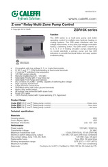 CALEFFI Z-one ZSR103 Manual