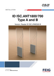 OBID ISC.ANT1800/700-B Installation Manual