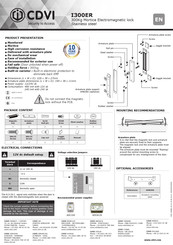 Cdvi I300ER Quick Start Manual