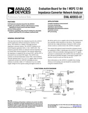 Analog Devices EVAL AD5933-U1 Preliminary Technical Data