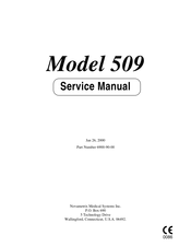 Novametrix Medical Systems 509 Service Manual
