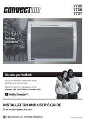 Glen Dimplex CONVECTAIR OPERA 7737 Installation And User Manual