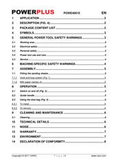 Powerplus POWE40010 Manual