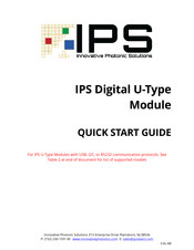 IPS I0680MU0300MF-USB Quick Start Manual