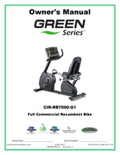 GREEN SERIES FITNESS CIR-RB7000-G1 Owner's Manual