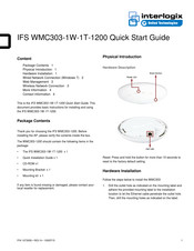 Interlogix IFS WMC303-1W-1T-1200 Quick Start Manual