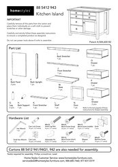 Homestyles 88 5412 943 Quick Start Manual