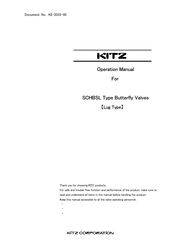 Kitz SCHBSL Operation Manual