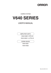 Omron V640-HAM11-ETN-V2 User Manual