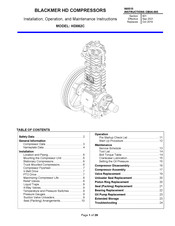 BLACKMER HD082C Installation, Operation And Maintenance Instructions