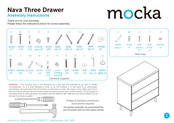 Mocka Nava Three Drawer Assembly Instructions Manual