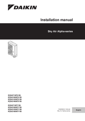 Daikin RZAG-MY1 Installation Manual