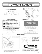 Fimco 300-3PT-BL Owner's Manual
