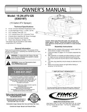 Fimco 5303197 Owner's Manual