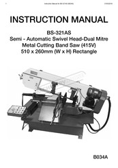 Hafco Metalmaster BS-321AS Instruction Manual
