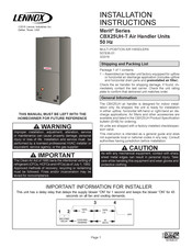 Lennox CBX25UH-T Installation Instructions Manual