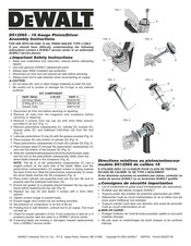 Dewalt D512565 Assembly Instructions