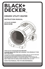 Black & Decker BHUC201B Instruction Manual
