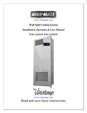Vinotemp Wine-Mate WM-1520SSW Installation, Operation & Care Manual