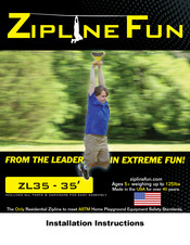 Zip Line Fun ZL35 Installation Instructions Manual