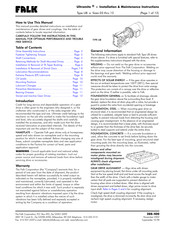 FALK Ultramite UB Installation & Maintenance Instructions Manual