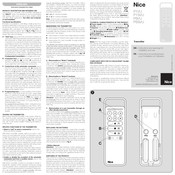 Nice P1I/U Instructions And Warnings For Installation And Use
