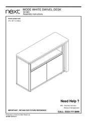 Next 301881 Assembly Instructions Manual