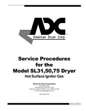 American Dryer Corp. SL50 Service Procedures