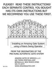 Amazing Gates Polaris 700 Installing