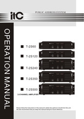 ITC T-2S60 Operation Manual