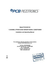 Pcb Piezotronics 8159 Series Installation And Operating Manual
